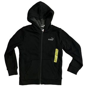 NWT Puma Kids Sherpa Lined Zip up Hoodie